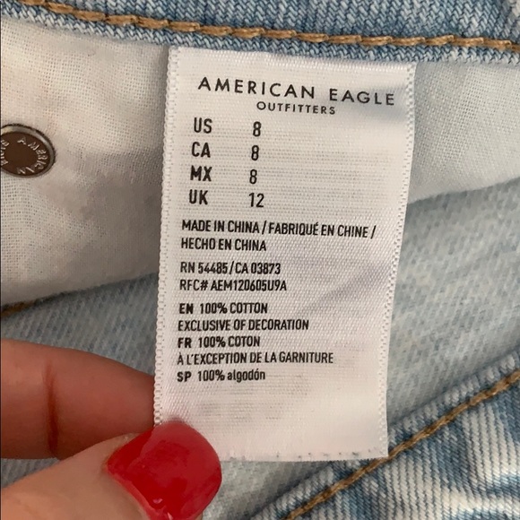 American Eagle Tom Girl Shortie US size 8 - Picture 4 of 6